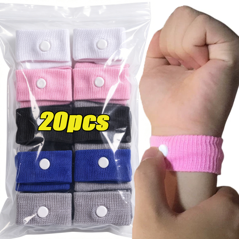 Wrist Wrap Support - 20PCS Anti Motion Sickness Wristbands Wrist