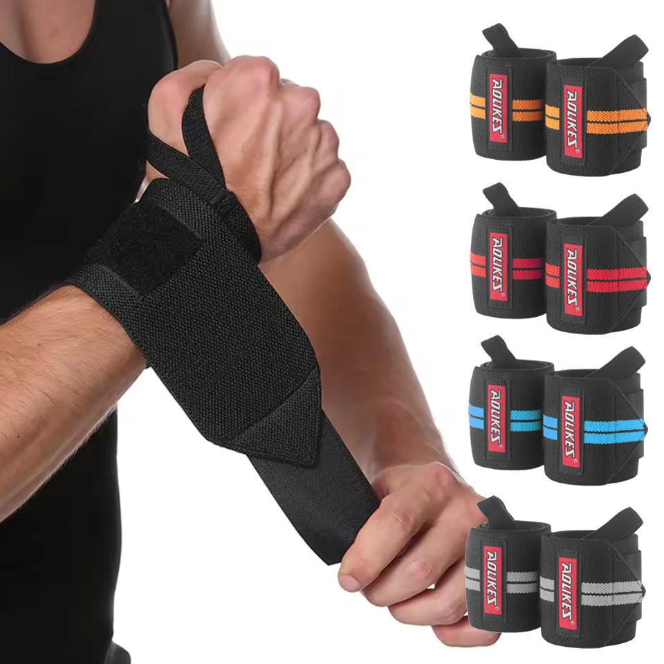 Wrist Wrap Support - AOLIKES Fitness Wrist Wraps Weight Lifting